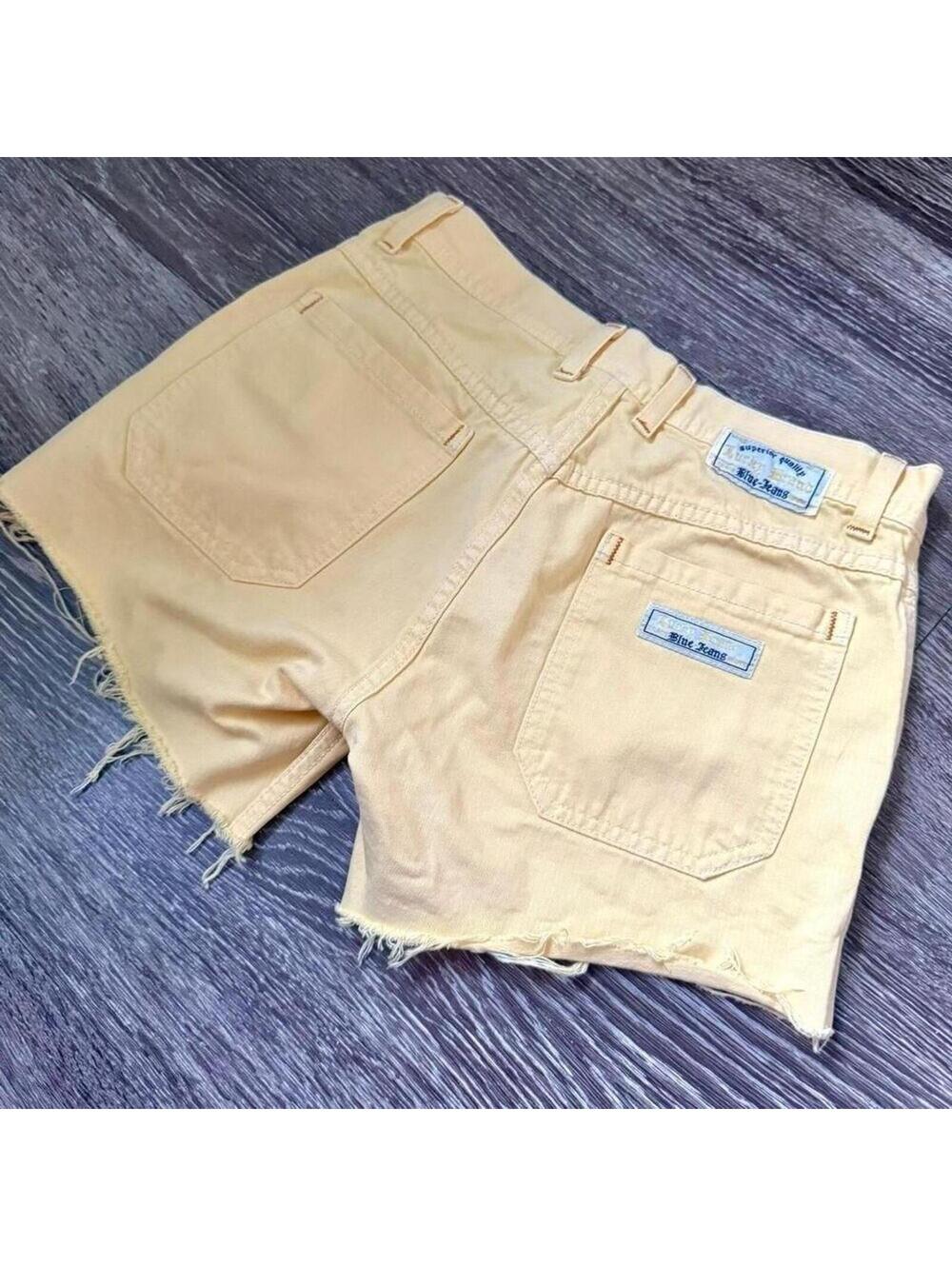 LUCKY BRAND Vintage Butter Yellow Cutoff Shorts